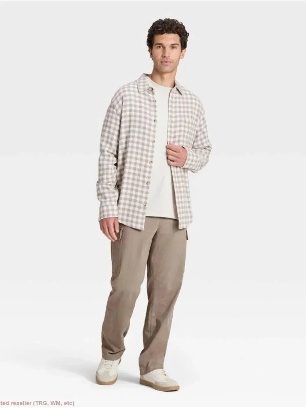 NWT Men's Goodfellow Size Large Vintage Straight Leg Khaki Cargo Pants